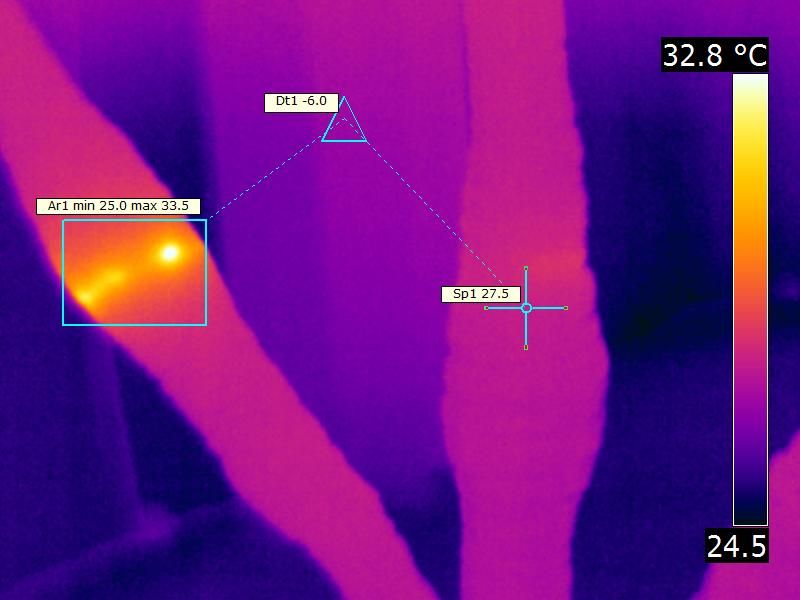 Termografia realizada pela CEL