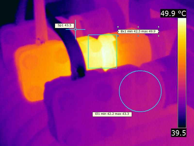 Termografia realizada pela CEL
