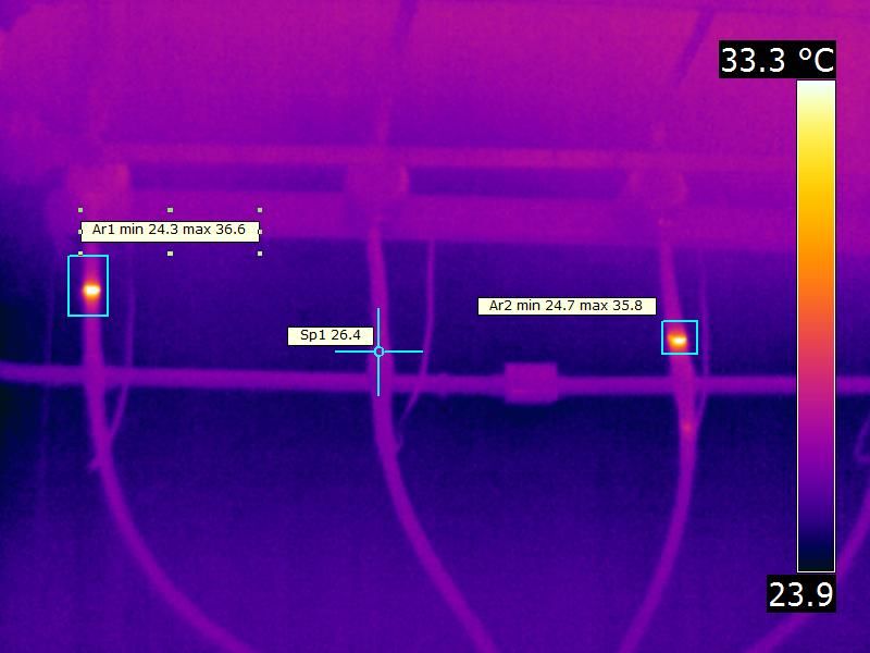 Termografia realizada pela CEL